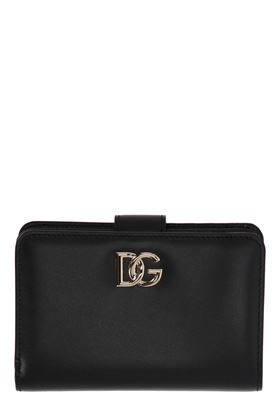 Portafoglio bi-fold con placca con logo DOLCE&GABBANA | BI1370AW57680999